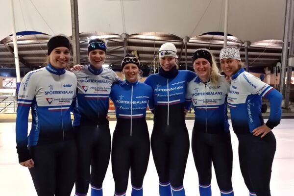 bioracer schaatspak bedrukken met opdruk